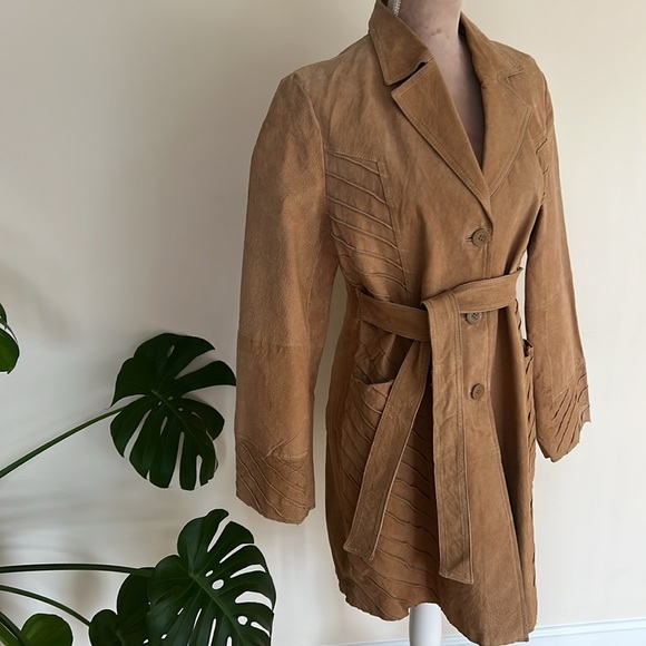 Vintage Boho Patchwork Leather Coat - Picture 9 of 9